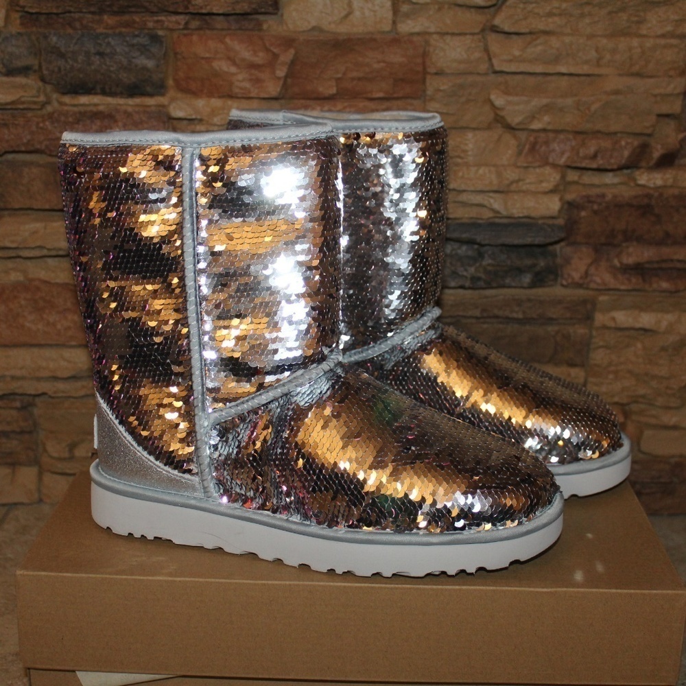 UGG SEQUIN SPARKLE Classic Boot NEW! NWT - image 2